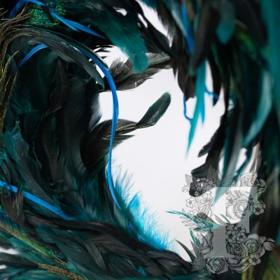 Peacock Feather Wreath