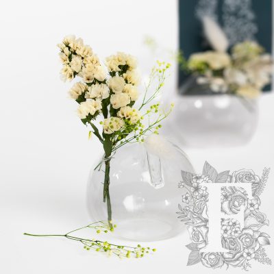 Card holder - Glass vase - single hole - 4 pack