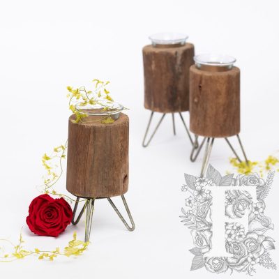 Wood Candle Holder