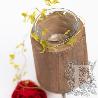 Wood Candle Holder
